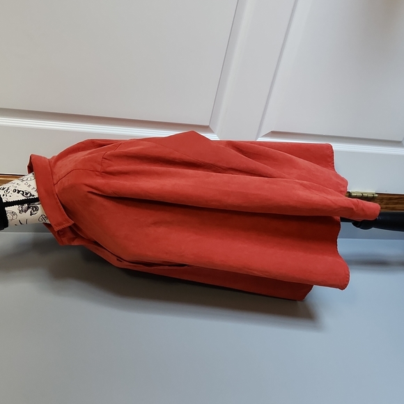 L.L. Bean Rust Orange Supersoft Button Down, XL - Picture 5 of 11